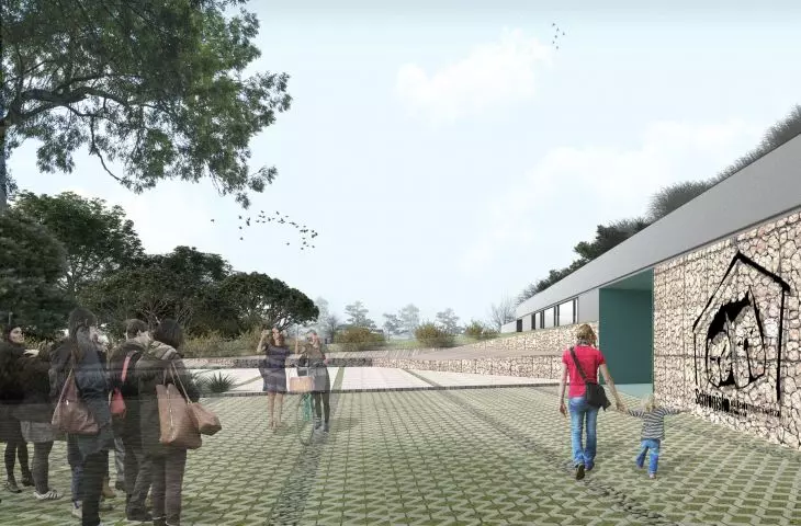 Shelter for homeless animals, main entrance