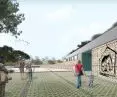 Shelter for homeless animals, main entrance