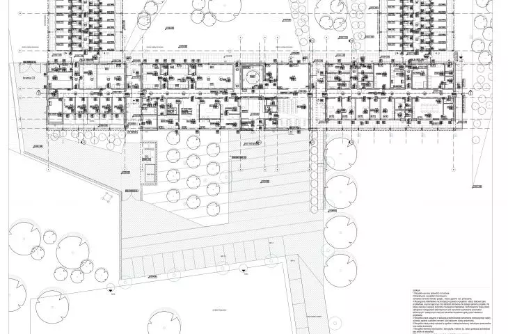 Overall plan of the hostel