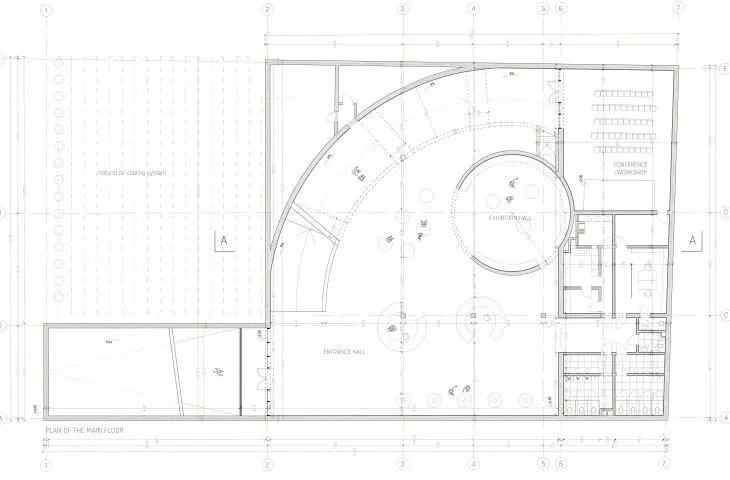 Flamingo Observation Center, first floor plan