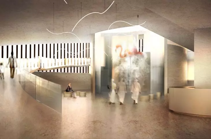 Flamingo Observation Center, interior