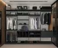 Elegant simplicity of boutique closet