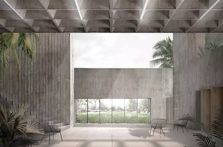 Patio of residential space