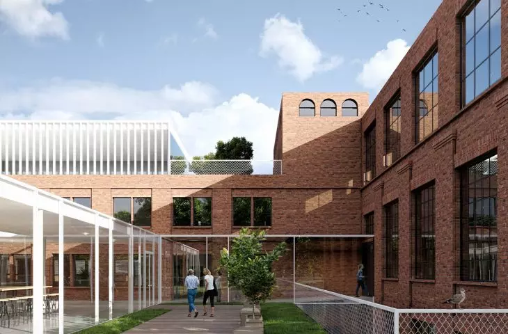 Green roof of the courtyard development