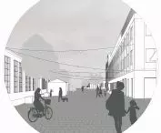 Schematic view of public space