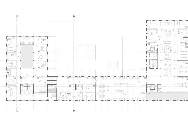 Floor plan +2 of the main building