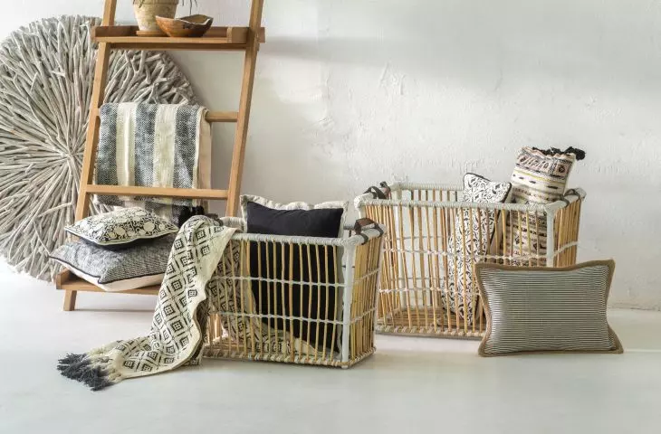 Baskets, plaids and soft cushions will bring in the holiday spirit