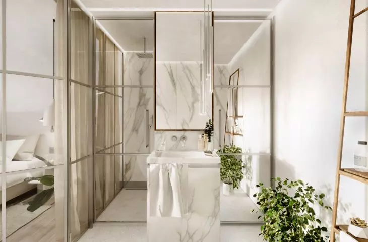 Multigenerational house, bathroom interior