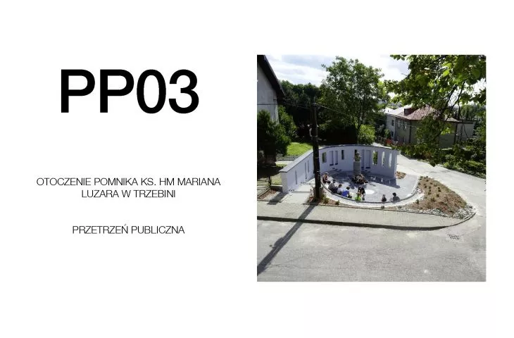 PP03-Otoczenie pomnika ks. Hm Mariana Luzara w Trzebini