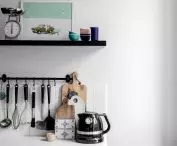 Apartment in Old Ochota, wall in the kitchen