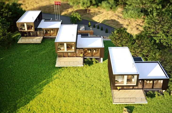 Projekt Euro Home, zagospodarowanie terenu