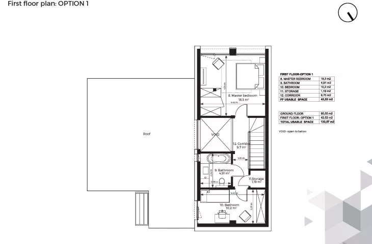 Projekt Euro Home, rzut piętra koncepcja