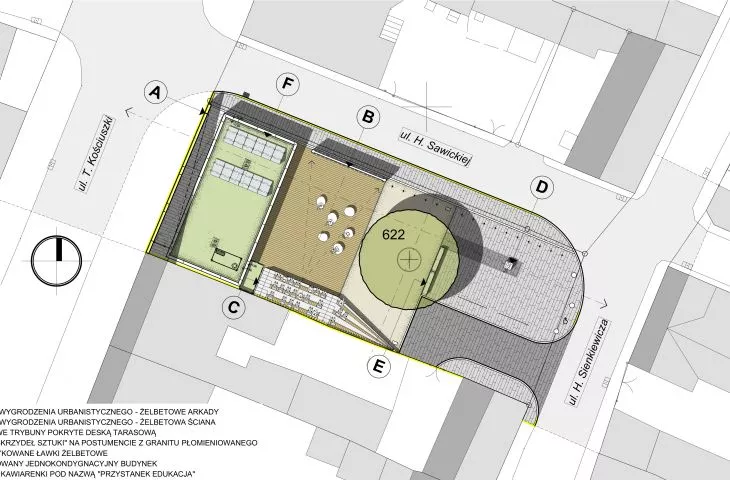 Development of the square area
