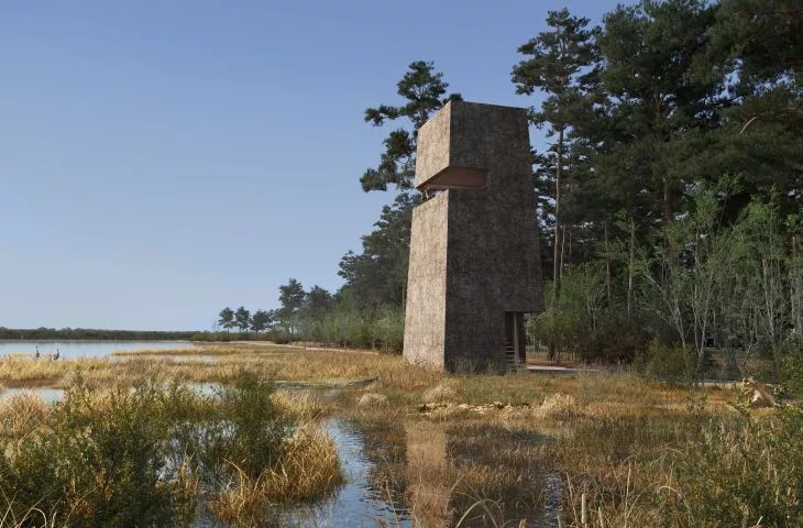 Centrum dydaktyczne Czachary, wieża widokowa