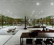 House Wide Shut, a living room with an open view