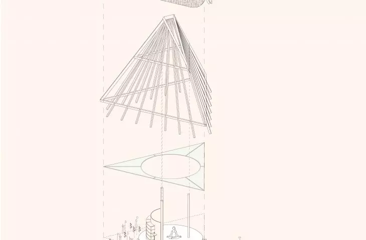 Cabin axonometry