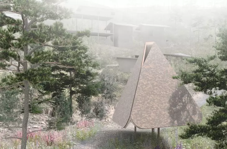 The cabin of the project entitled 