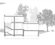 House R, cross section AA