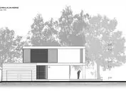 House R, west elevation
