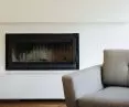 fireplace in the living room