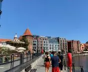 Hilton Hotel - the building, although modern, does not glamorize its form