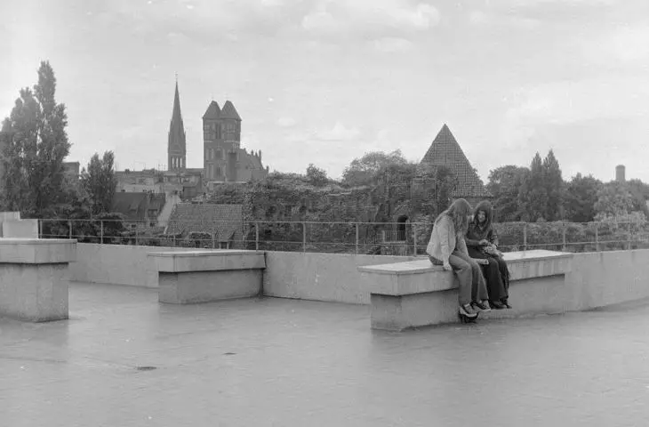 terrace of Zamkowa cafe, Torun