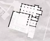 Projekt centrum rekolekcyjnego w Sulejowie, rzut parteru