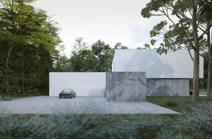 House K01, minimalist form