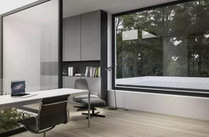 House K01, study with large window