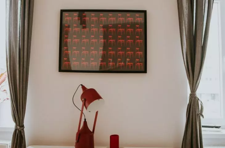 Apartment Noise, original artwork on the walls