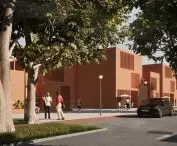 on the outskirts of the quarters and along the walking and shopping tracts, more intensive multi-family development is envisaged