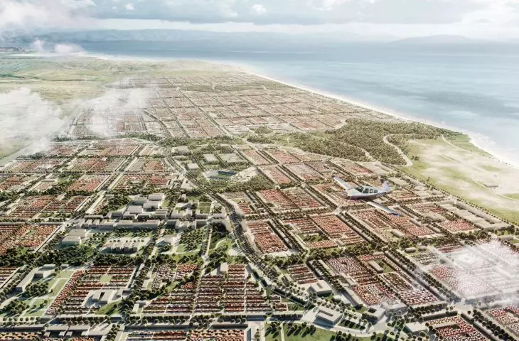 Nowe Kalemie, widok z lotu ptaka