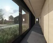 visualization, hallway in new house
