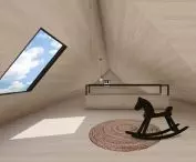 visualization, attic of new house