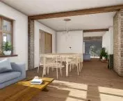visualization of the interior of an existing house