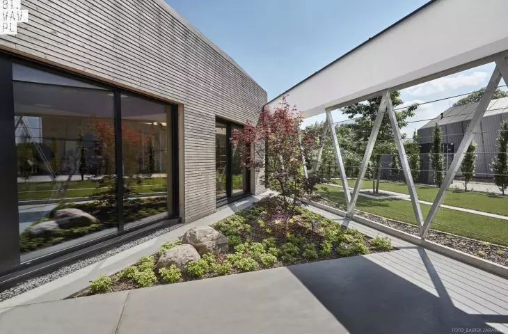 wood was used on the facade - Scandinavian Thermora pine