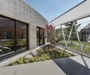 wood was used on the facade - Scandinavian Thermora pine