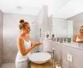 Zehnder ComfoValve Luna E exhaust air diffuser in the bathroom