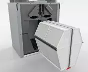 Cross-flow counter-flow ERV (enthalpy) exchanger