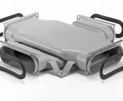 OnFloor air distribution system components - 2×ComfoTube Flat 51 duct crossing