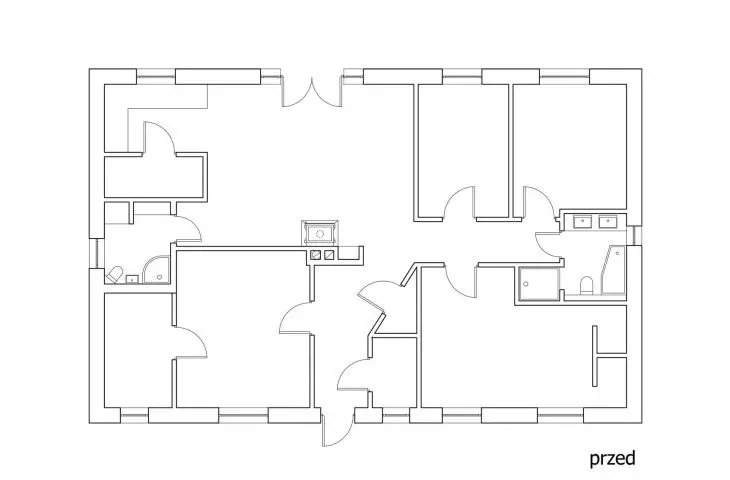projection of the house before reconstruction