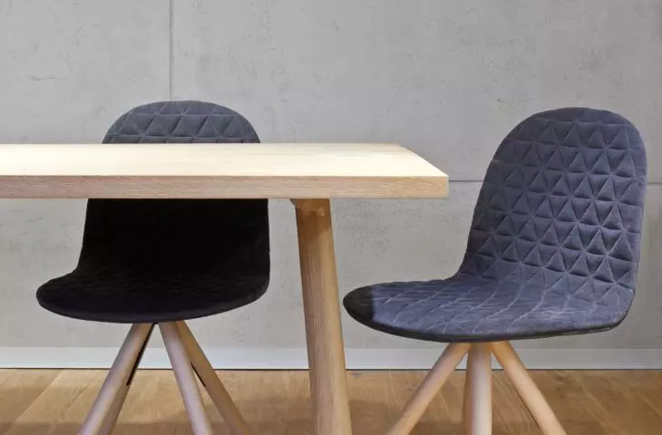 geometric pattern on chairs
