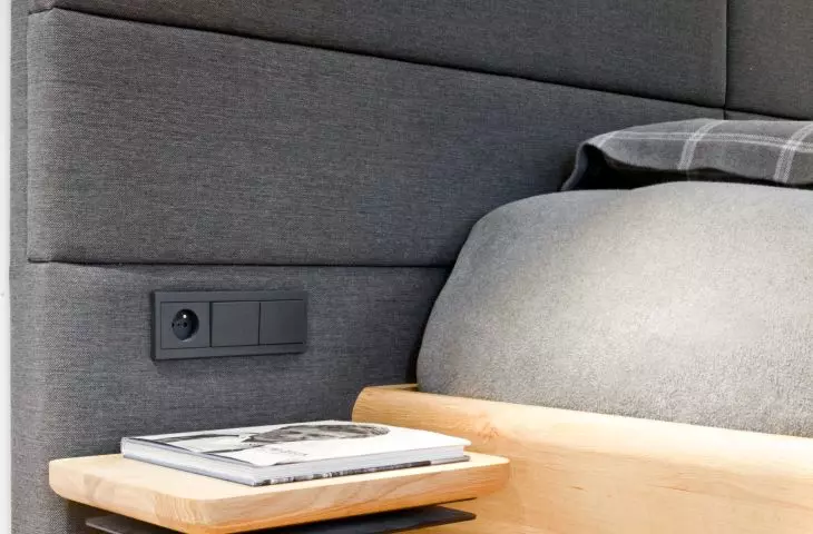 gray accents in the bedroom