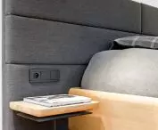 gray accents in the bedroom