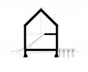 House in Kamierowskie Piecery, cross-section