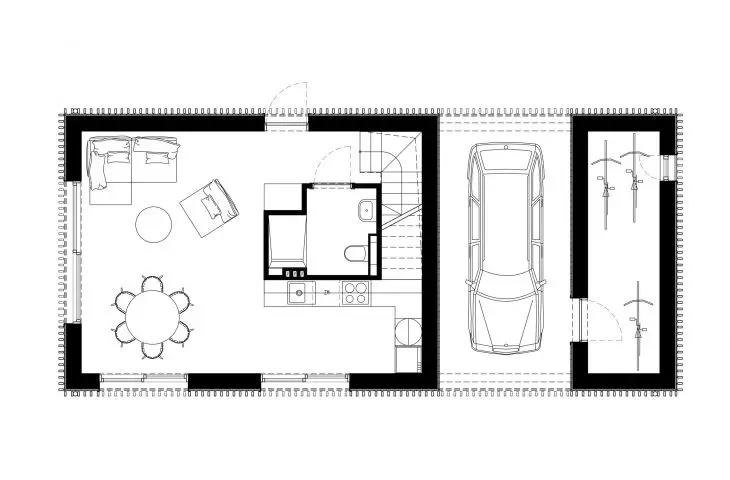 House Type A, first floor plan