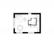 Type B house, first floor plan