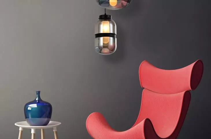 Szklane lampy z podwójnym szklanym abażurem z kolekcji YOKO