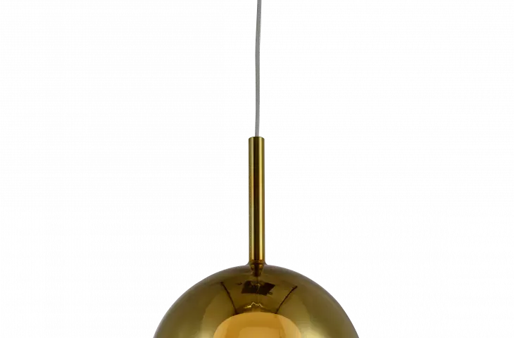 Lampa wisząca z podwojnym szklanym kloszem z kolekcji EUFORIA
