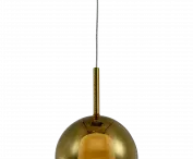Lampa wisząca z podwojnym szklanym kloszem z kolekcji EUFORIA